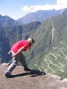 Base jumping off Huayna Picchu
