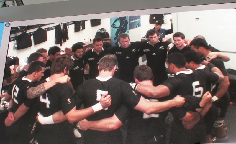 All Blacks dressing room before game against Canada