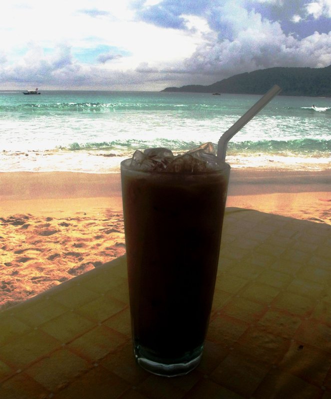 Iced Coffee and a Slice of Paradise