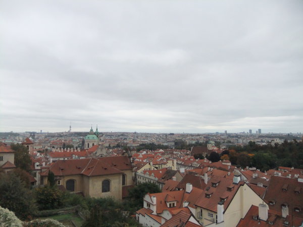 view from the castle in Prague