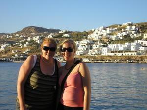 Cass and I on Mykonos