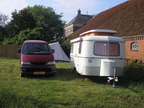Our little caravan at Ite and Marjolein's