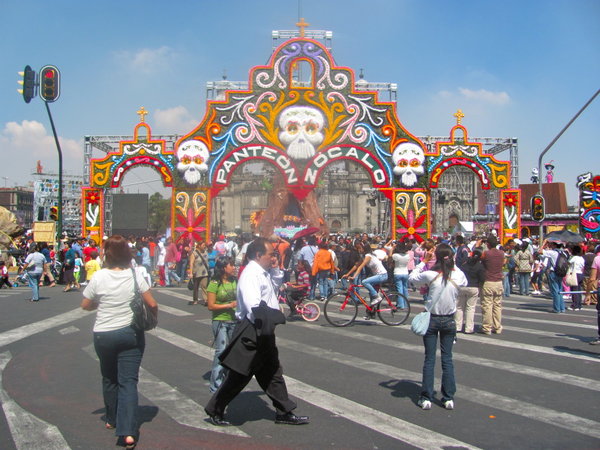 the zocalo in Mexico City