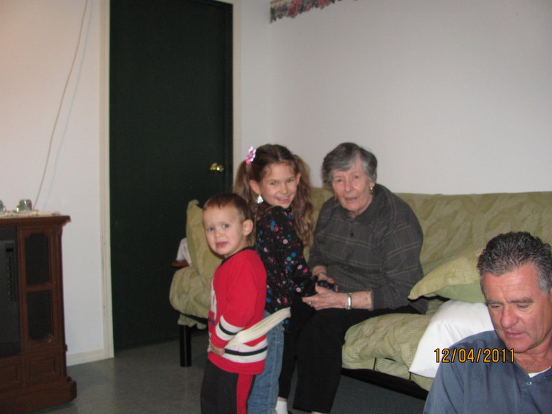 Visiting Great Grandma and Grandpa