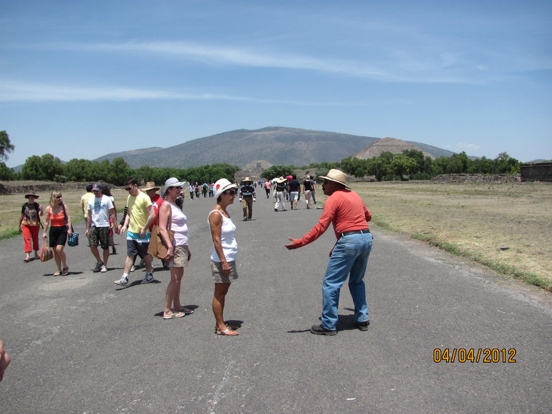 Our Guide at Teotihuacan