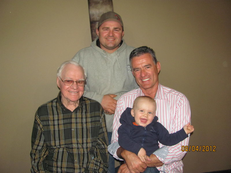 Four generations of Blanchette Males