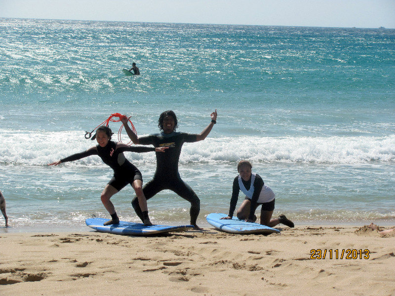 Pon and Grace Surfing