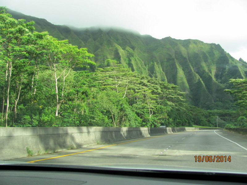 Highway Betweem Honolulu and Kailua