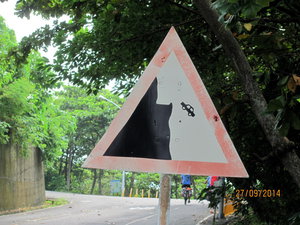 Sign on Luigui Island 