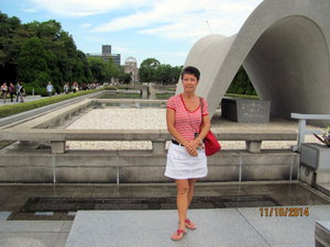 In Front of the Memorial Cenotaph
