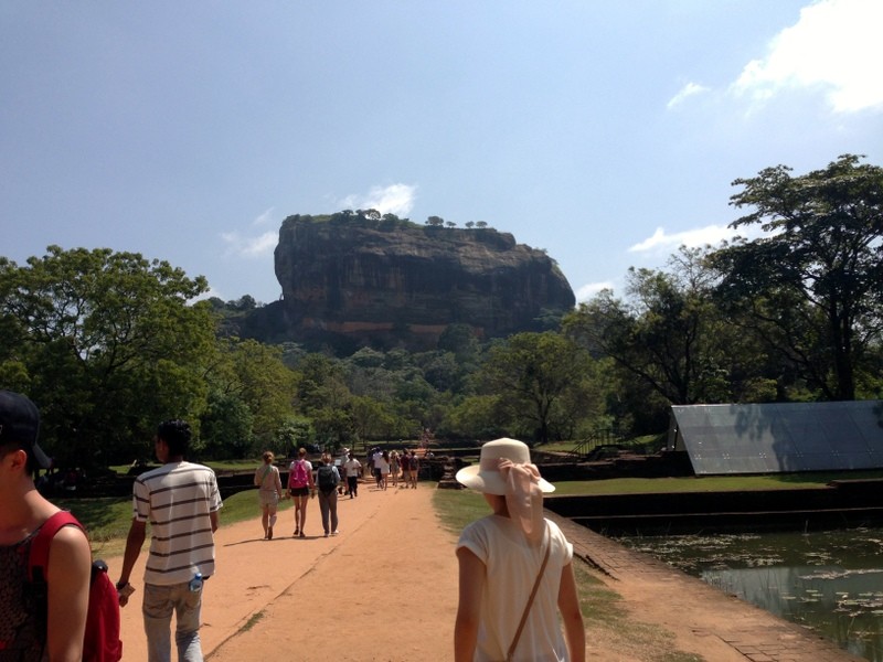 At Sigiriya we visited Lion Rock