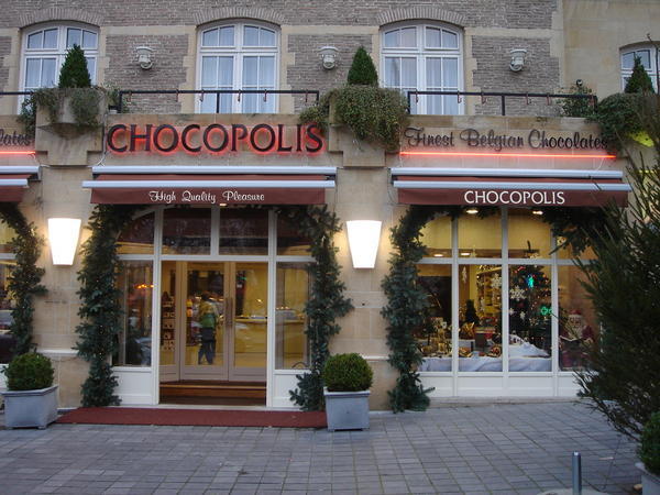 One of the many choc shops