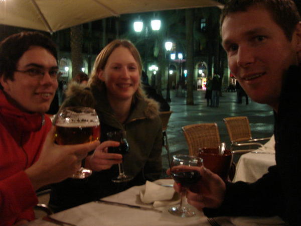 Relaxing dinner in Barcelona