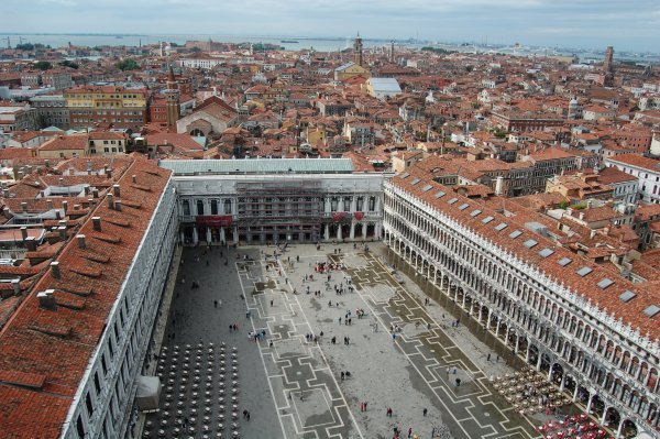 St Marks Square from above
