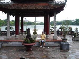 Jared at Hoan Kien Lake
