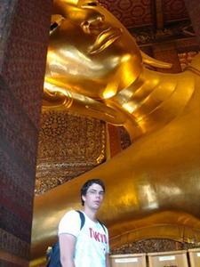 Jared with buddha