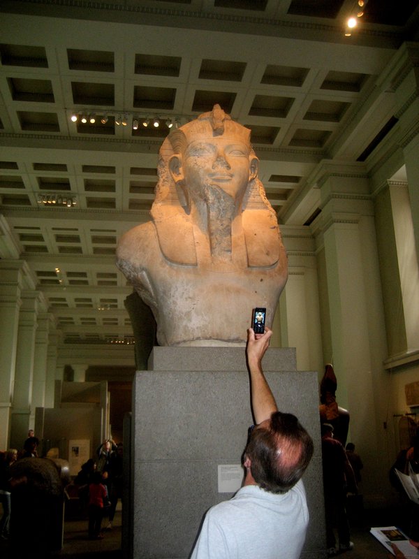Egyptian Pharoah Statue at British Museum