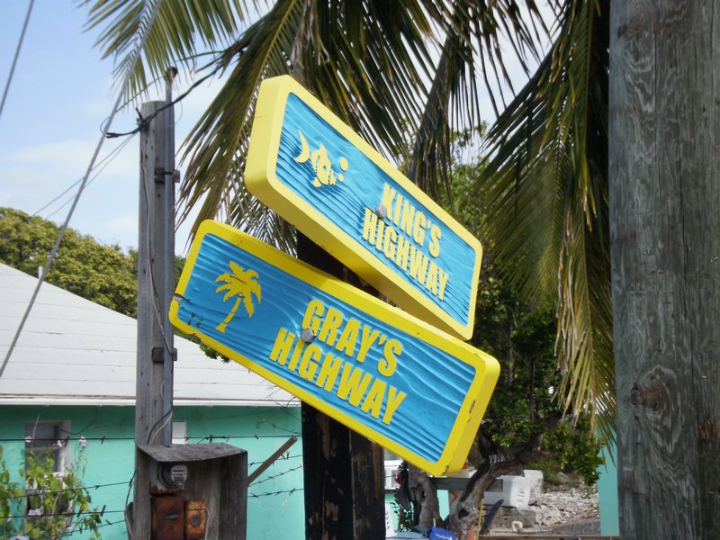 Affiches de rues à Staniel 's Cay