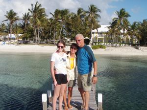 Sur le quai à Great Guana Cay