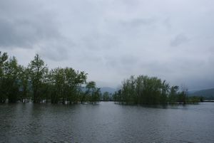 Voici le paysage que nous verrons tout au long de la traversée du Lac Champlain