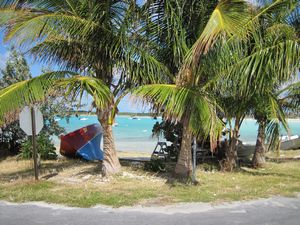 Le mouillage à Black Point aux Exumas