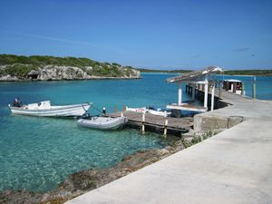 Le dinghy dock à Little Farmer's Cay
