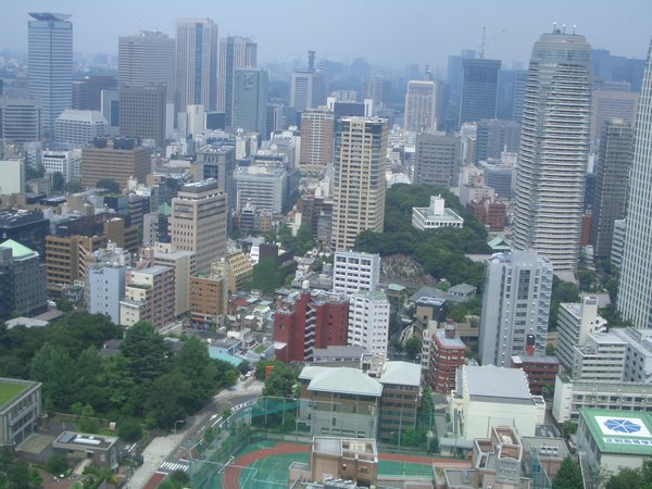 View from the Tokyo tower