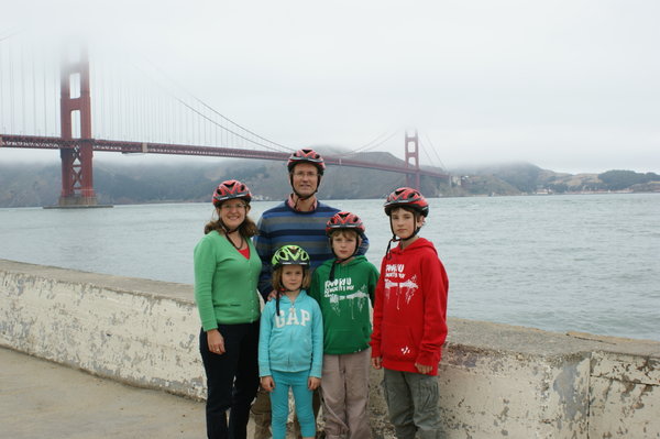 Us in front of the Golden Gate Bridge