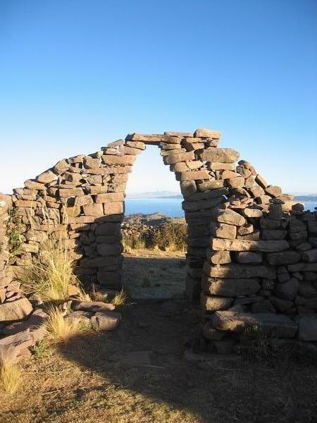Ceremonial area at the top of Taquile Island