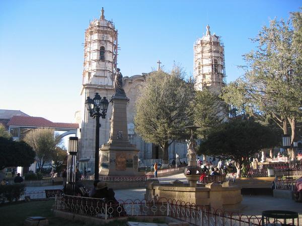 Cathedral and central square, Potosí