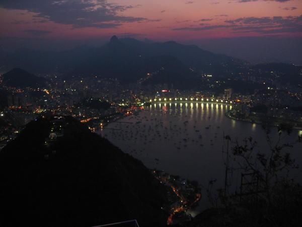 View from Sugarloaf at night