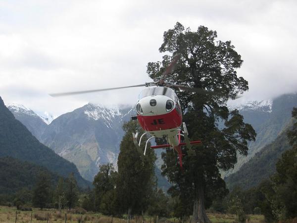 Glacier helicopter