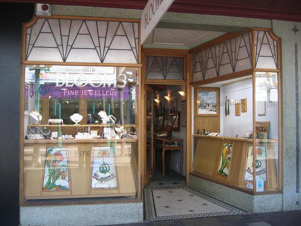 Art Deco shop window in Napier
