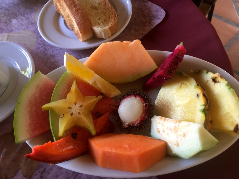 Breakfast - small plate of fruit