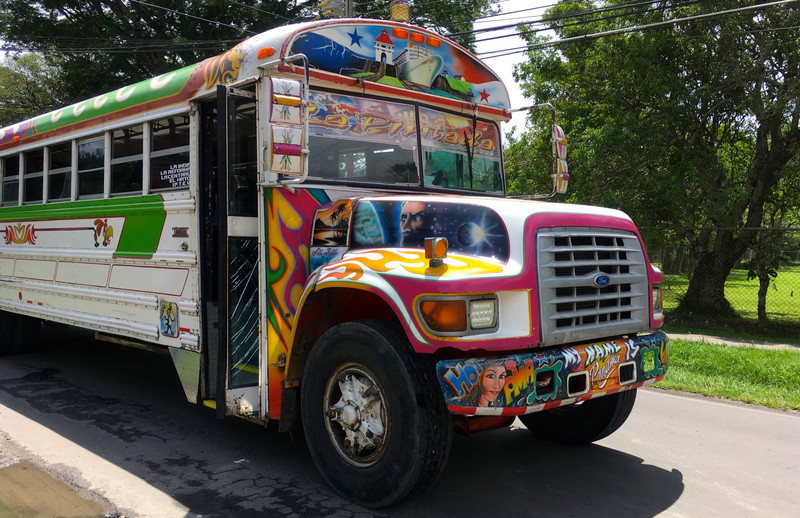 Colourful local bus