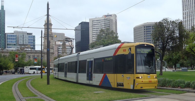 Tram Victoria Square Adelaide