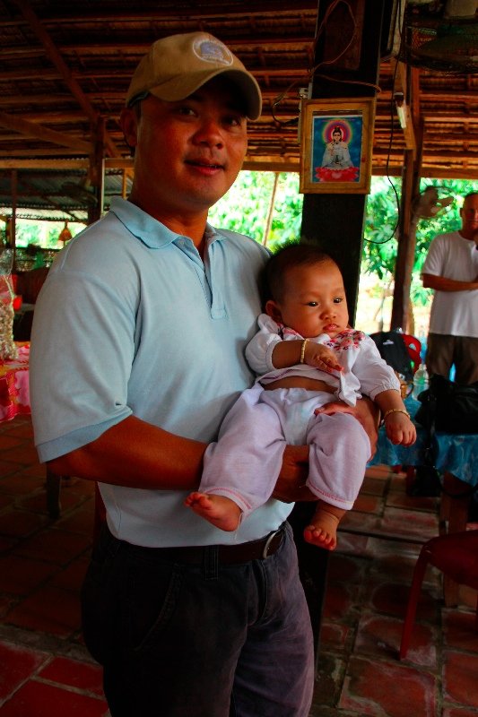 Our Guide Kha and local baby