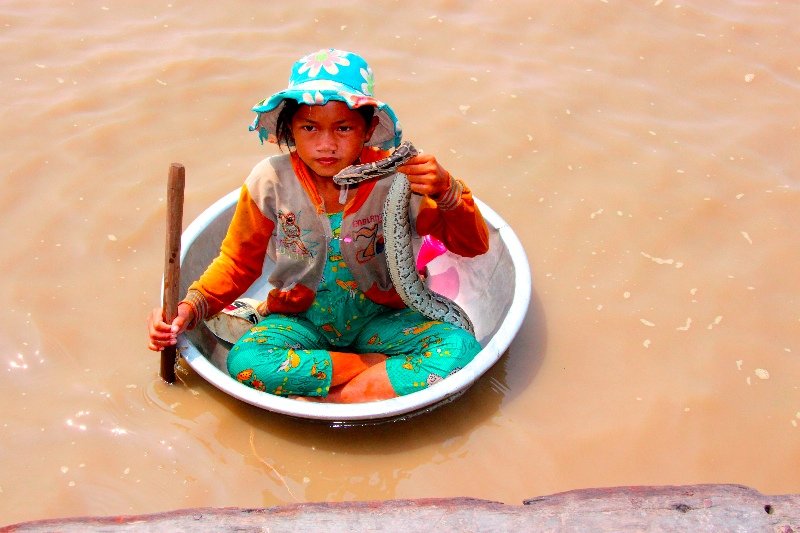 The Tonle Sap - floating village life