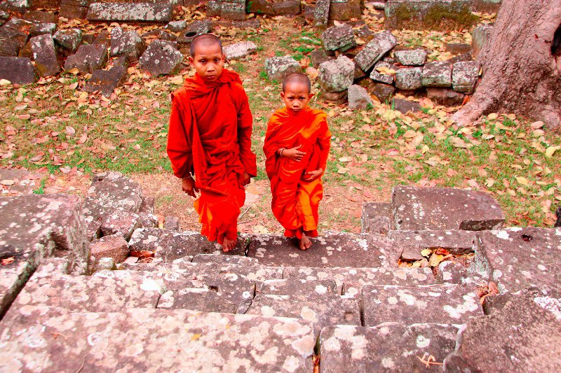 Two Young Monks
