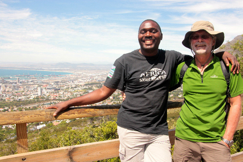 Paul and Albert on top of Table Mountain