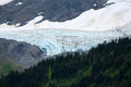 Glacier view from train