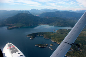 Float Plane over Knight Inlet