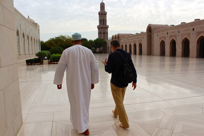 Walking around the Grand Mosque