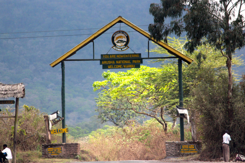 Entrance to Arusha NP