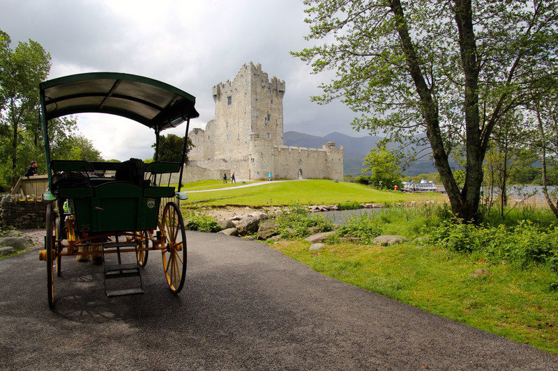 Ross Castle and Jaunting Car