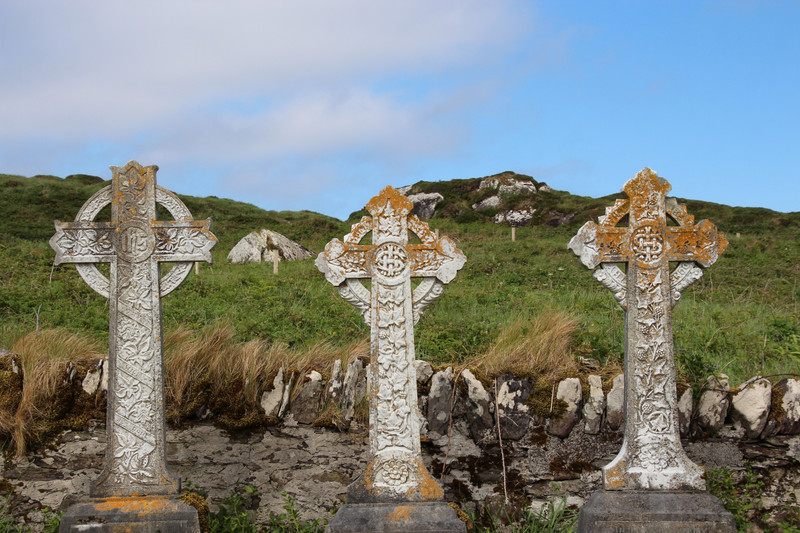 Crosses at Derrynane Abbey