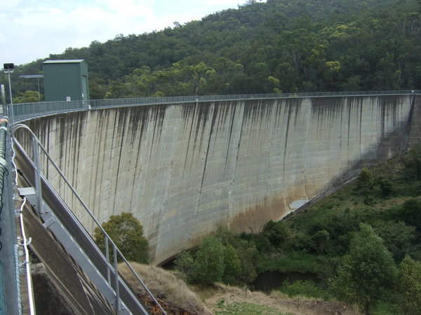 Impressive Moogerah Dam Wall