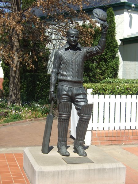 Sir Donald in the grounds of Bowral Oval