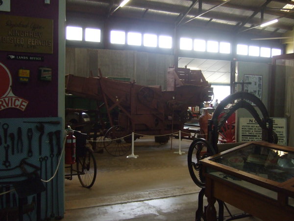 One of the original peanut harvesting machines