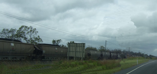A train carrying coal into Gladstone seemed to go...